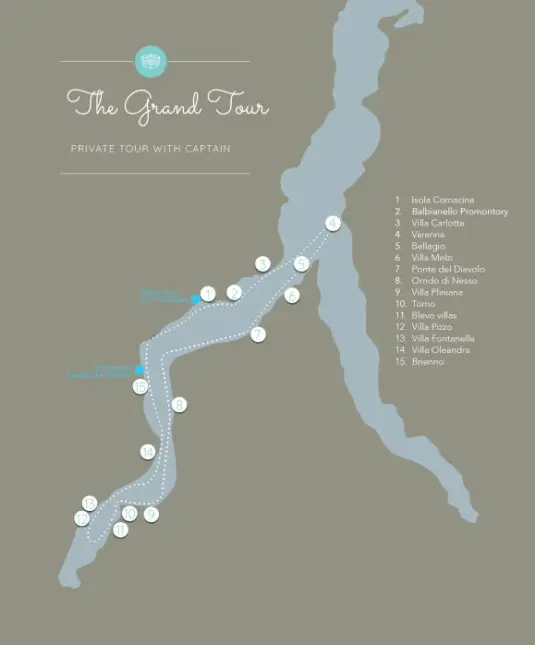 LAKE COMO BOAT TOURS - THE GRAND TOUR